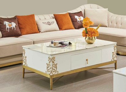 Sofá moderno en esquina, sofá en forma de L, mesa de centro, taburete, sofá de esquina, taburete acolchado, conjunto de 2 piezas.